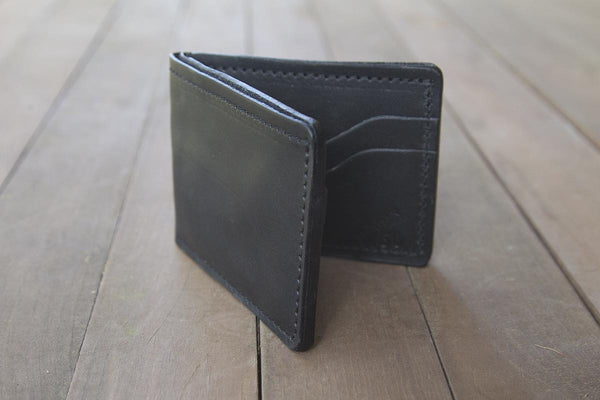 lClassic | Black Leather Bifold Wallet
